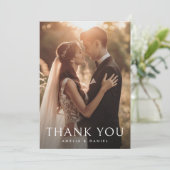 エレガントクラシック結婚の写真 サンキューカード (スタンド正面)