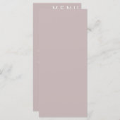 エレガントクラシック結婚メニュー メニュー (正面/裏面)