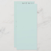 エレガントクラシック結婚メニュー メニュー (正面/裏面)