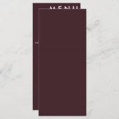 エレガントクラシック結婚メニュー メニュー (正面/裏面)