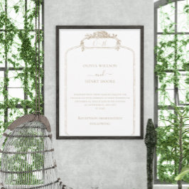 エレガントクラシック結婚式招待状デザイン 招待状