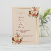 エレガントクラシック結婚式招待状 招待状 (スタンド正面)