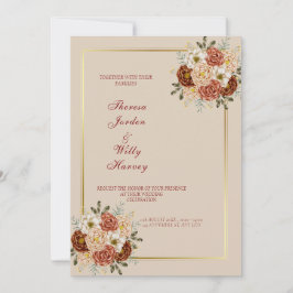 エレガントクラシック結婚式招待状 招待状