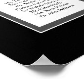 エレガントクラシック結婚16台の座席表 ポスター (角)