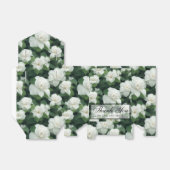 エレガントクラシック緑植物白フローラ フェイバーボックス (折り畳みなし)