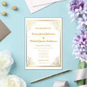 エレガントクラシック金箔 アクリル招待状 (インサイチュ (ウェディング))