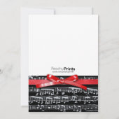 エレガントクラシック音楽コンサートのリサイタル招待 招待状 (裏面)