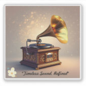 「エレガントクラシック音楽」 シール (正面)