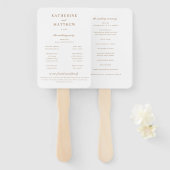 エレガントクラシック麦結婚の授賞式 ハンドファン (正面&裏面)