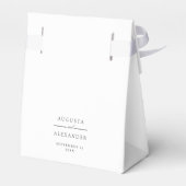 エレガントクラシック黒白お願い箱 フェイバーボックス (裏面サイド)