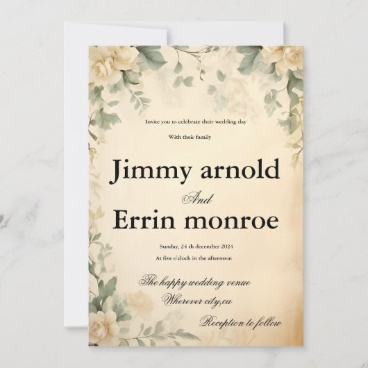 エレガントクラシック 招待状 (正面)