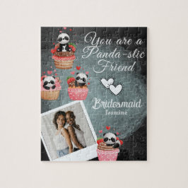 エレガントクラシックBlack & White Bridesmaid Proposal ジグソーパズル