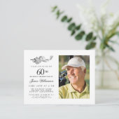エレガントクラシックGolf 60th Birthday Party写真 インビテーションポストカード (スタンド正面)