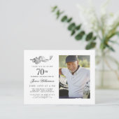 エレガントクラシックGolf 70th Birthday Party写真 インビテーションポストカード (スタンド正面)