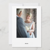 エレガントクラシックScriptの古い結婚した写真メリー シーズンカード (裏面)