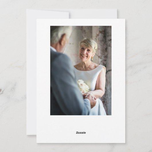 エレガントクラシックScriptの古い結婚した写真メリー シーズンカード (裏面)