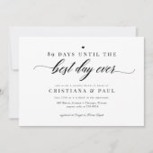 エレガントクラシックScript Coolesブライダルシャワー 招待状 (正面)