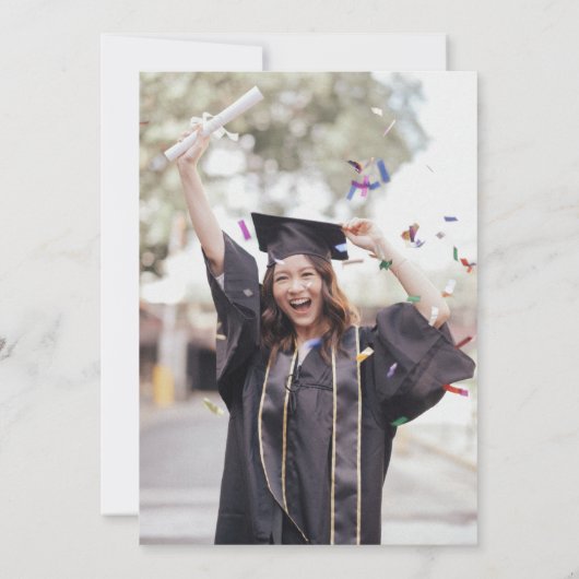 エレガントクラシックScript Photo Gradation 招待状 (裏面)