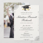 エレガントクラシックScript Photo Gradation 招待状 (正面/裏面)