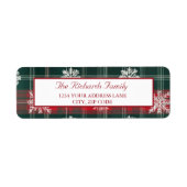 エレガントクラシックSnowflakes Holiday winter return ラベル (正面)