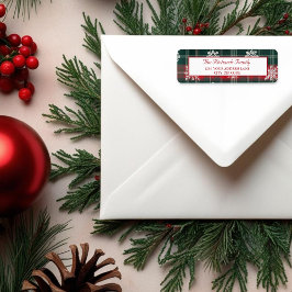 エレガントクラシックSnowflakes Holiday winter return ラベル