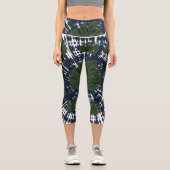 エレガントクラシックTie & Dye Leaf カプリレギンス (正面)
