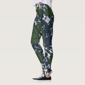 エレガントクラシックTie & Dye Leaf レギンス (左)