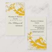 エレガントクリエイティブスタイリッシュフローラ 予約カード (正面/裏面)