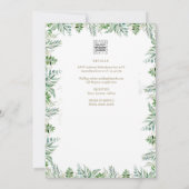 エレガントクリスチャン素朴グリークロス結婚ズ 招待状 (裏面)