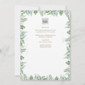 エレガントクリスチャン素朴ホワ結婚イ十字 招待状 (裏面)