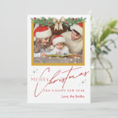 エレガントクリスマスと年賀状カスタム シーズンカード (スタンド正面)