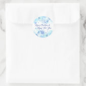 エレガントクリスマスと新年のシール ラウンドシール (バッグ)