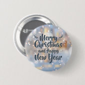 エレガントクリスマスと新年 |ピンボタン 缶バッジ (正面&裏面)