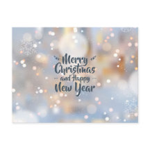 エレガントクリスマスと新年 | ポストカード