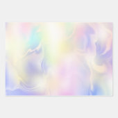 エレガントクリスマスのホログラフィック色 ラッピングペーパーシート (正面2)