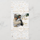 エレガントクリスマスのラブフォト シーズンカード (正面/裏面)