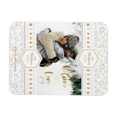 エレガントクリスマスのラブフォト マグネット (横)