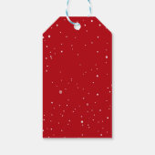 エレガントクリスマスの写真の休日 ギフトタグ (裏面)