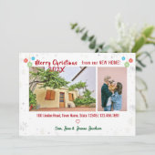 エレガントクリスマスの引っ越しました 案内状 (スタンド正面)