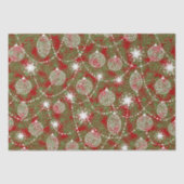 エレガントクリスマスの木の飾り 薄葉紙 (正面)