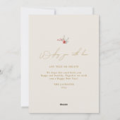 エレガントクリスマスの水色の紅葉の楕円形 シーズンカード (裏面)