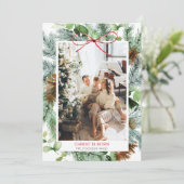 エレガントクリスマスの緑のキリストが写生まれ真 シーズンカード (スタンド正面)