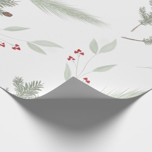 エレガントクリスマスの緑化の包装紙 ラッピングペーパー (角)