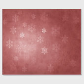 エレガントクリスマスの雪片パターン ラッピングペーパー (フラット)
