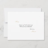 エレガントクリスマスの飾り付け付けカード セーブザデート (裏面)