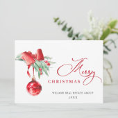 エレガントクリスマスの飾り企業の挨拶 シーズンカード (スタンド正面)