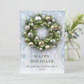 エレガントクリスマスの飾り企業の挨拶 シーズンカード (スタンド正面)