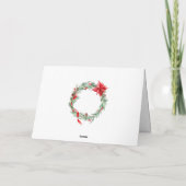 エレガントクリスマスの飾り企業の挨拶 シーズンカード (裏面)