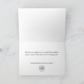 エレガントクリスマスの飾り企業の挨拶 シーズンカード (内部)