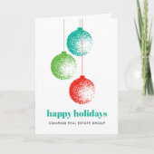 エレガントクリスマスの飾り企業の挨拶 シーズンカード (正面)